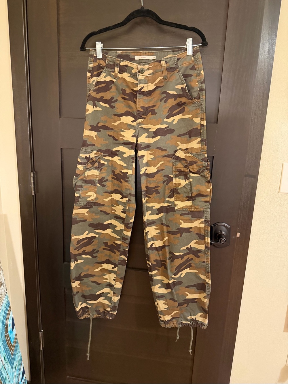 Levi’s camo cargo pants.